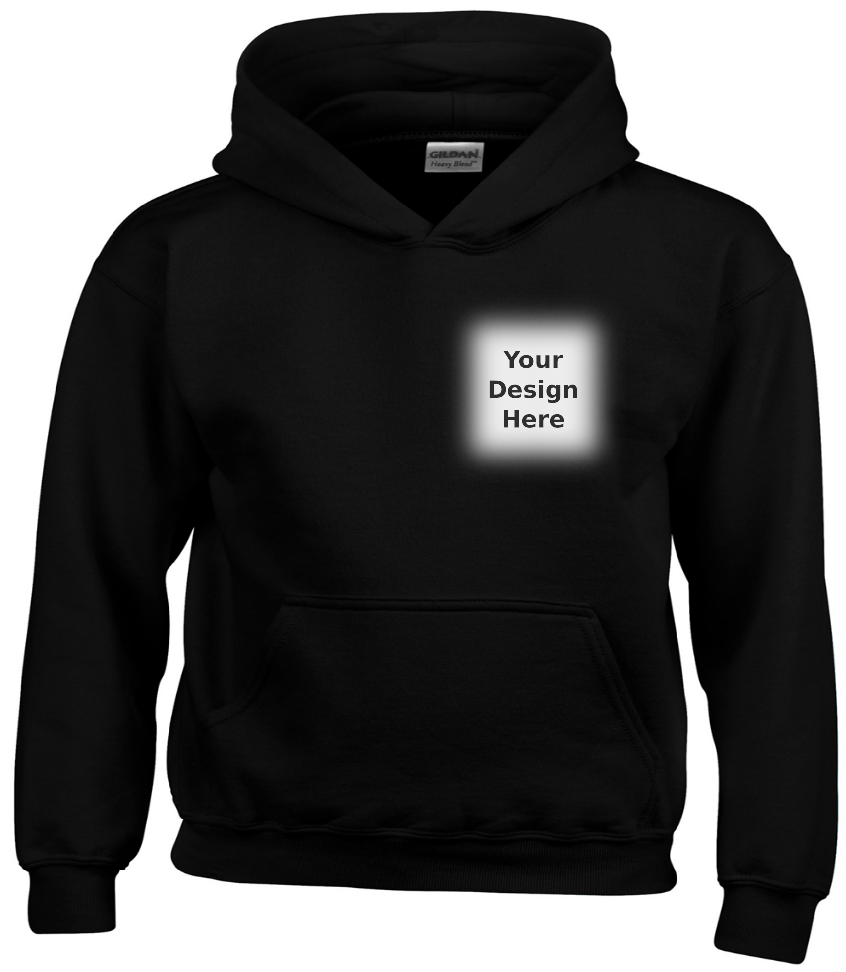 Your Custom Design Hoodie Left Chest - Main Image